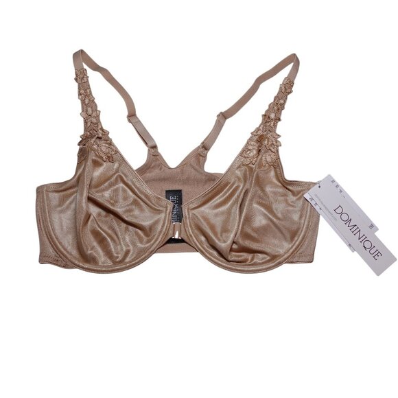 NWT Dominique Meryl Minimizer Bra Sz 36C Mocha Front Closure Seamless 7050 - Picture 2 of 7